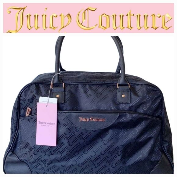 Juicy Couture Signature Logo Rolling Duffel Bag - Picture 1 of 8
